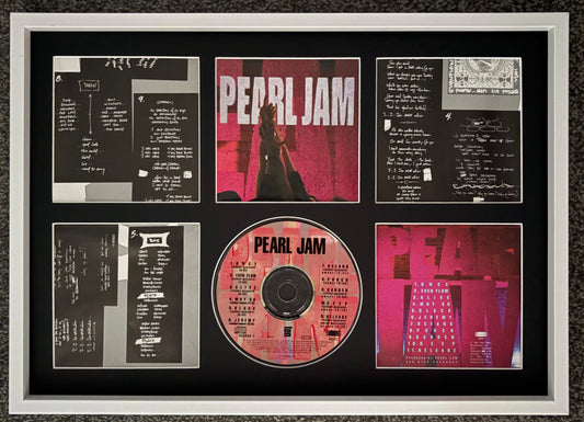 Pearl Jam | Ten | Retro Mounted CD Wall Display | Frame Not Included |
