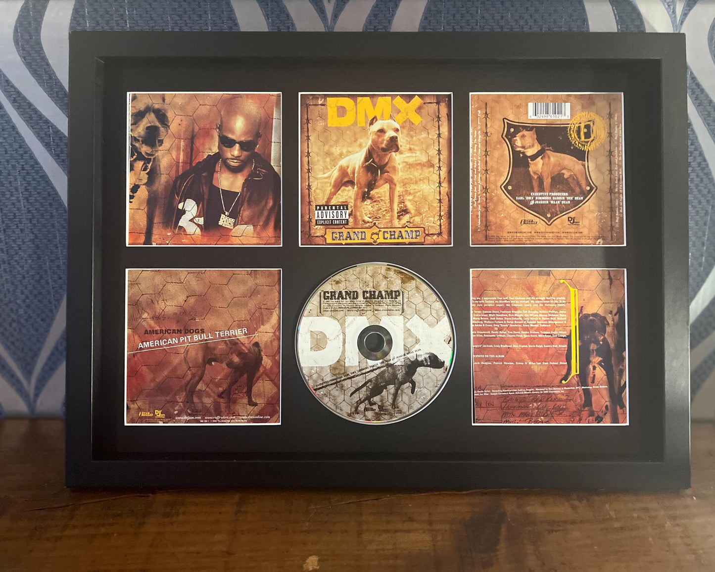 DMX | Grand Champ | Retro Mounted CD Wall Display | Frame Not Included |