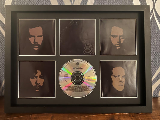 Metallica | Metallica | Retro Mounted CD Wall Display | Frame Not Included |
