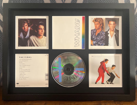 Wham | The Final | Retro Mounted CD Wall Display | Frame Not Included |