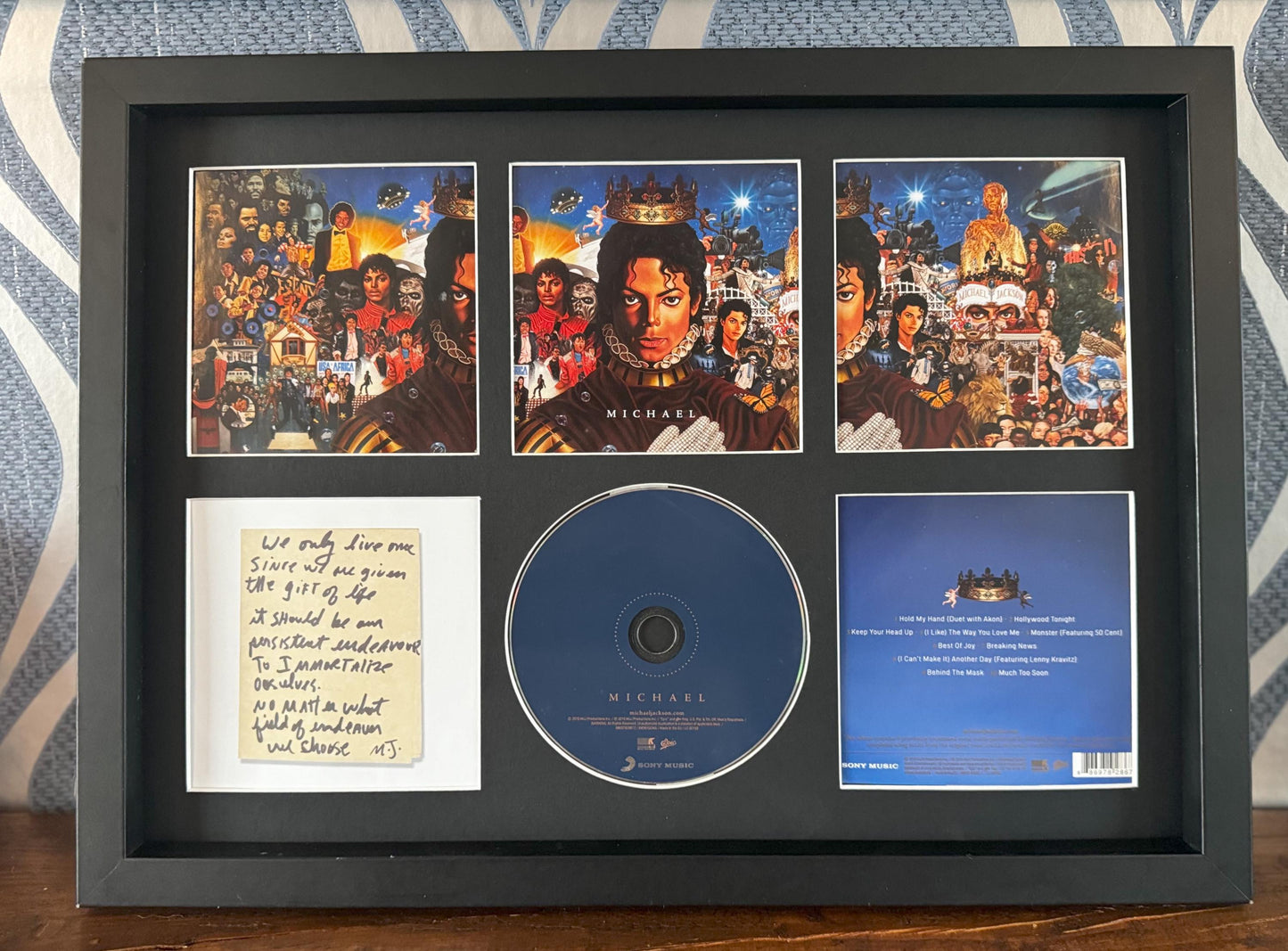 Michael Jackson  | Michael | Retro Mounted CD Wall Display | Frame Not Included |