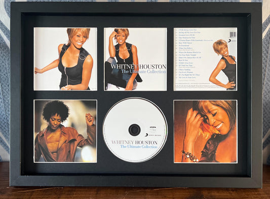 Whitney Houston | The Ultimate Collection | Retro Mounted CD Wall Display | Frame Not Included |