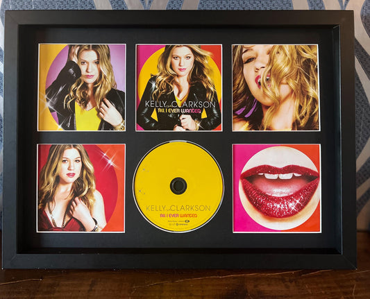 Kelly Clarkson | All I Ever Wanted | Retro Mounted CD Wall Display | Frame Not Included |