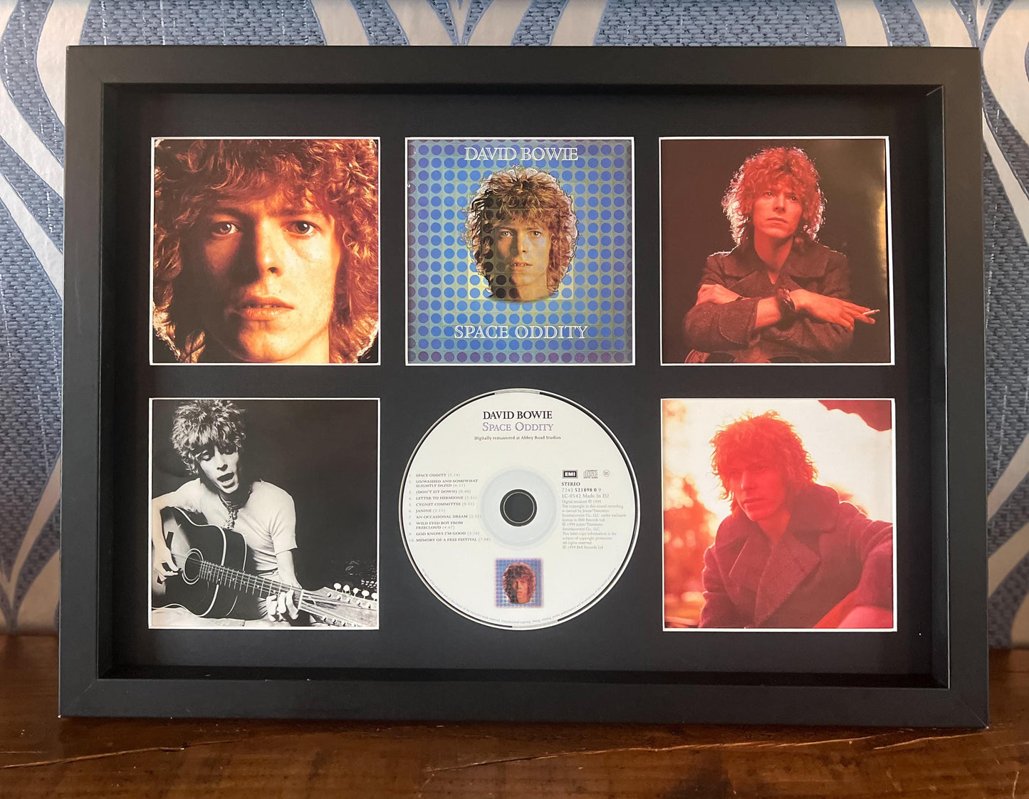 David Bowie | Space Odyssey | Retro Mounted CD Wall Display | Frame Not Included |
