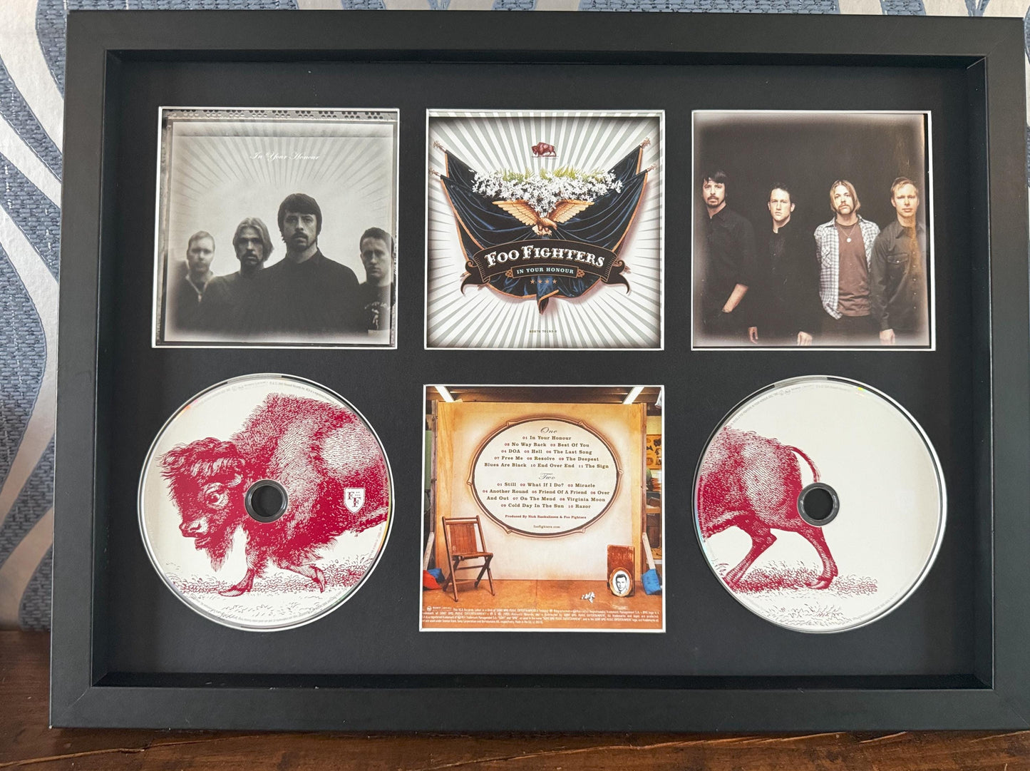 The Foo Fighters | In Your Honor | Retro Double Mounted CD Wall Display | Frame Not Included |