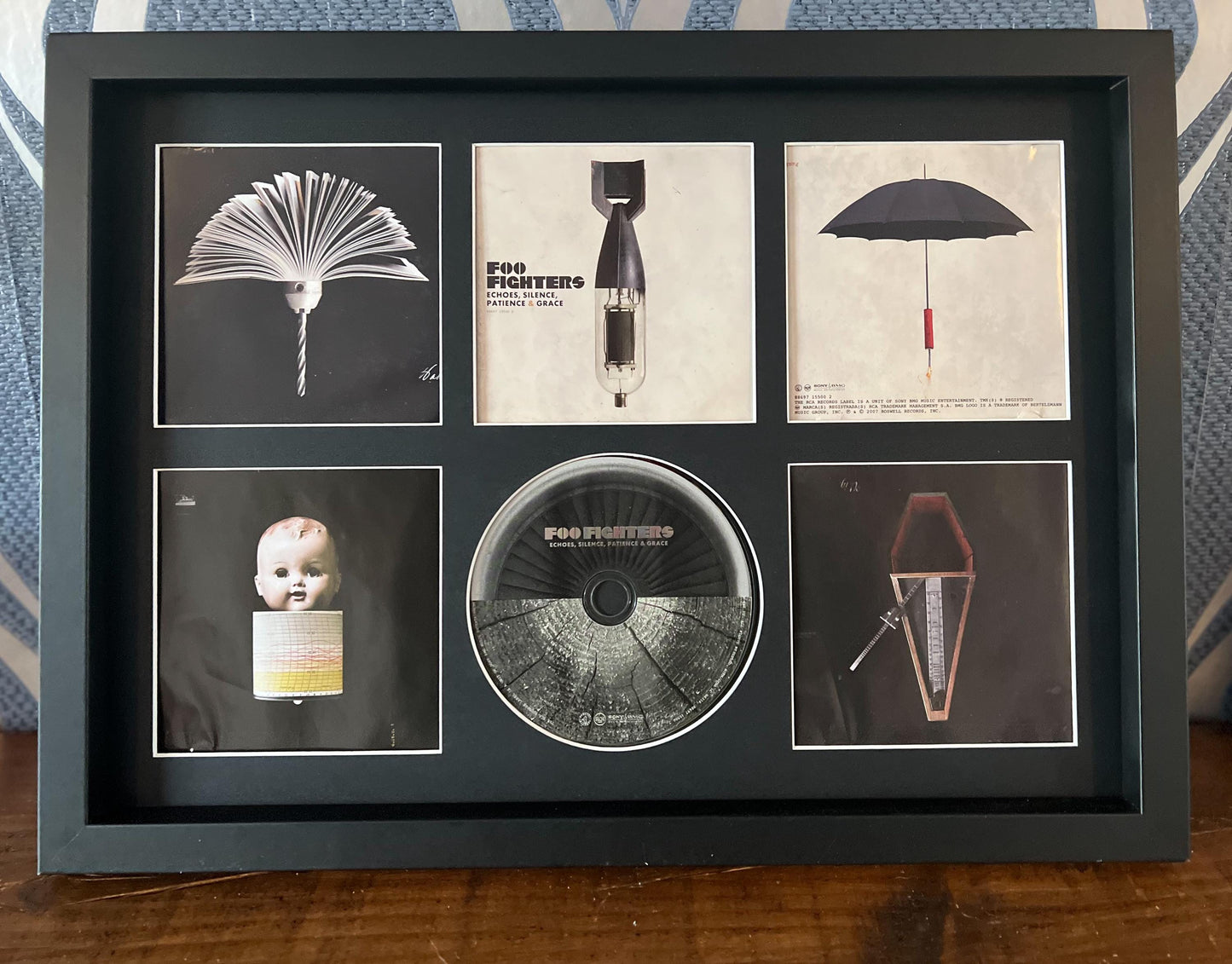 The Foo Fighters | Echoes, Silence, Patience & Grace | Retro Mounted CD Wall Display | Frame Not Included |