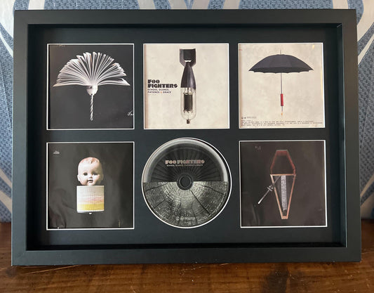 The Foo Fighters | Echoes, Silence, Patience & Grace | Retro Mounted CD Wall Display | Frame Not Included |