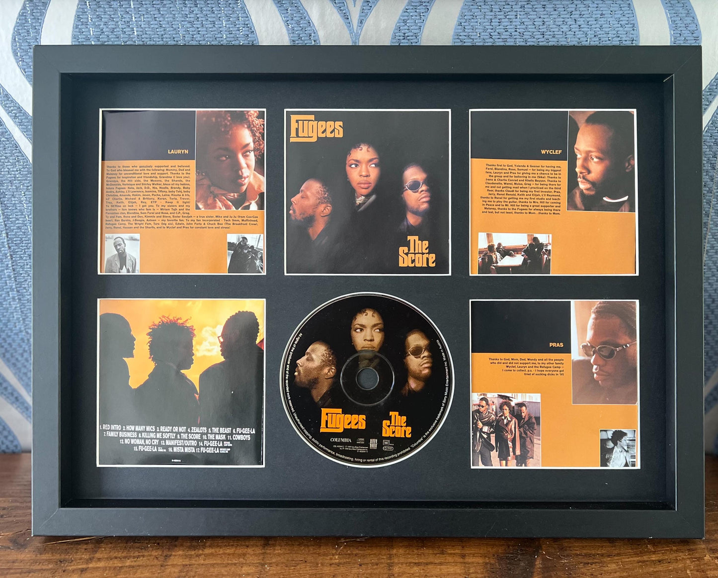 The Fugees | The Score | Retro Mounted CD Wall Display | Frame Not Included |