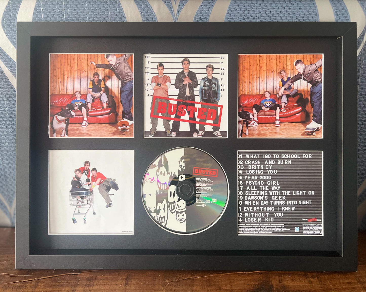 Busted | Busted | Retro Mounted CD Wall Display | Frame Not Included |