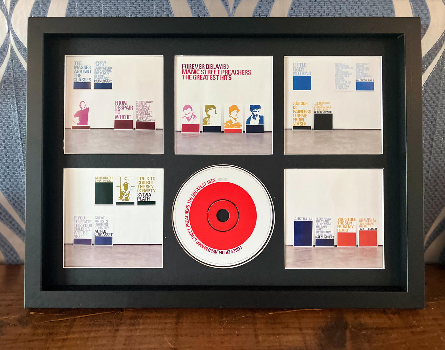 Manic Street Preachers | Forever Delayed : The Greatest Hits | Retro Mounted CD Wall Display | Frame Not Included |