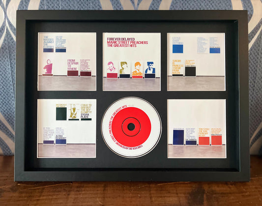 Manic Street Preachers | Forever Delayed : The Greatest Hits | Retro Mounted CD Wall Display | Frame Not Included |
