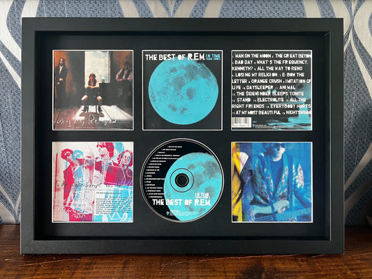R.E.M | The Best Of | Retro Mounted CD Wall Display | Frame Not Included |