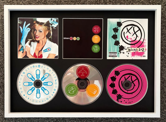 Blink 182 | Enema Of The State | Take Off Your Pants & Jacket | Blink 182 | Retro Triple CD Wall Display | Frame Not Included |