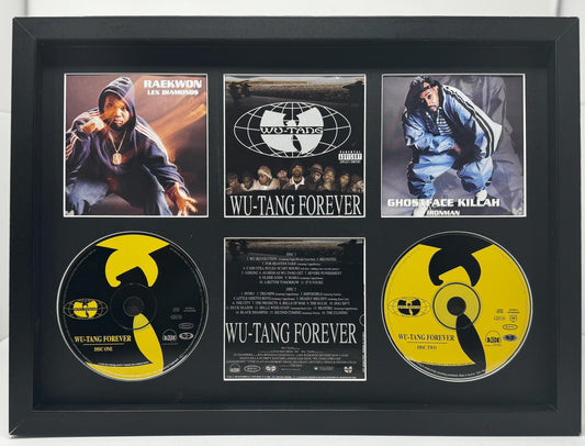 Wu Tang Clan | Wu Tang Forever | Retro Double Mounted CD Wall Display | Frame Not Included |