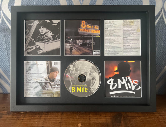 8 Mile | Original Soundtrack | Retro Mounted CD Wall Display | Frame Not Included |