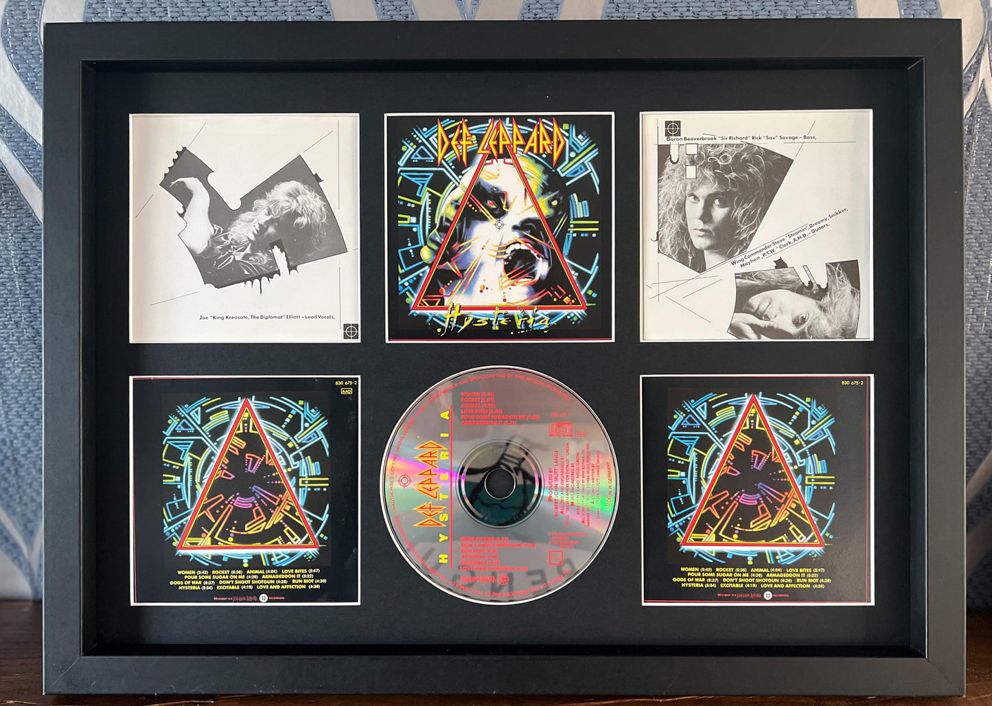 Def Leppard | Hysteria | Retro Mounted CD Wall Display | Frame Not Included |