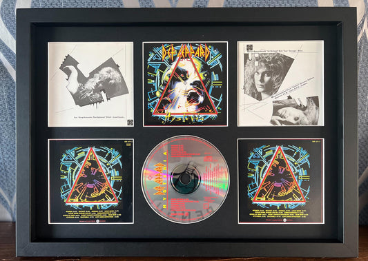 Def Leppard | Hysteria | Retro Mounted CD Wall Display | Frame Not Included |