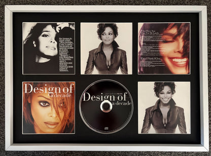 Janet Jackson | Design Of A Decade | Retro Mounted CD Wall Display | Frame Not Included |