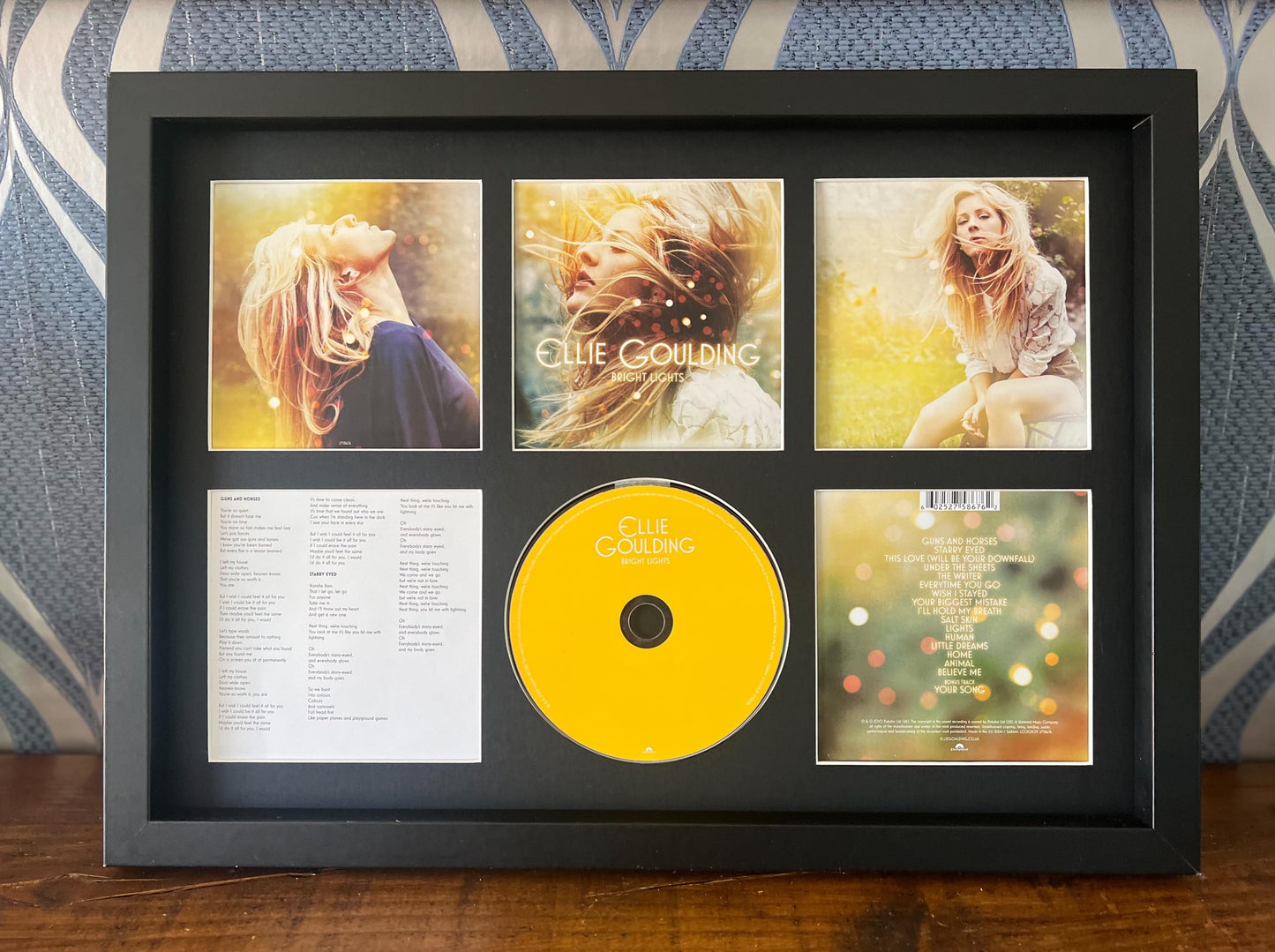 Ellie Goulding | Bright Lights | Retro Mounted CD Wall Display | Frame Not Included |