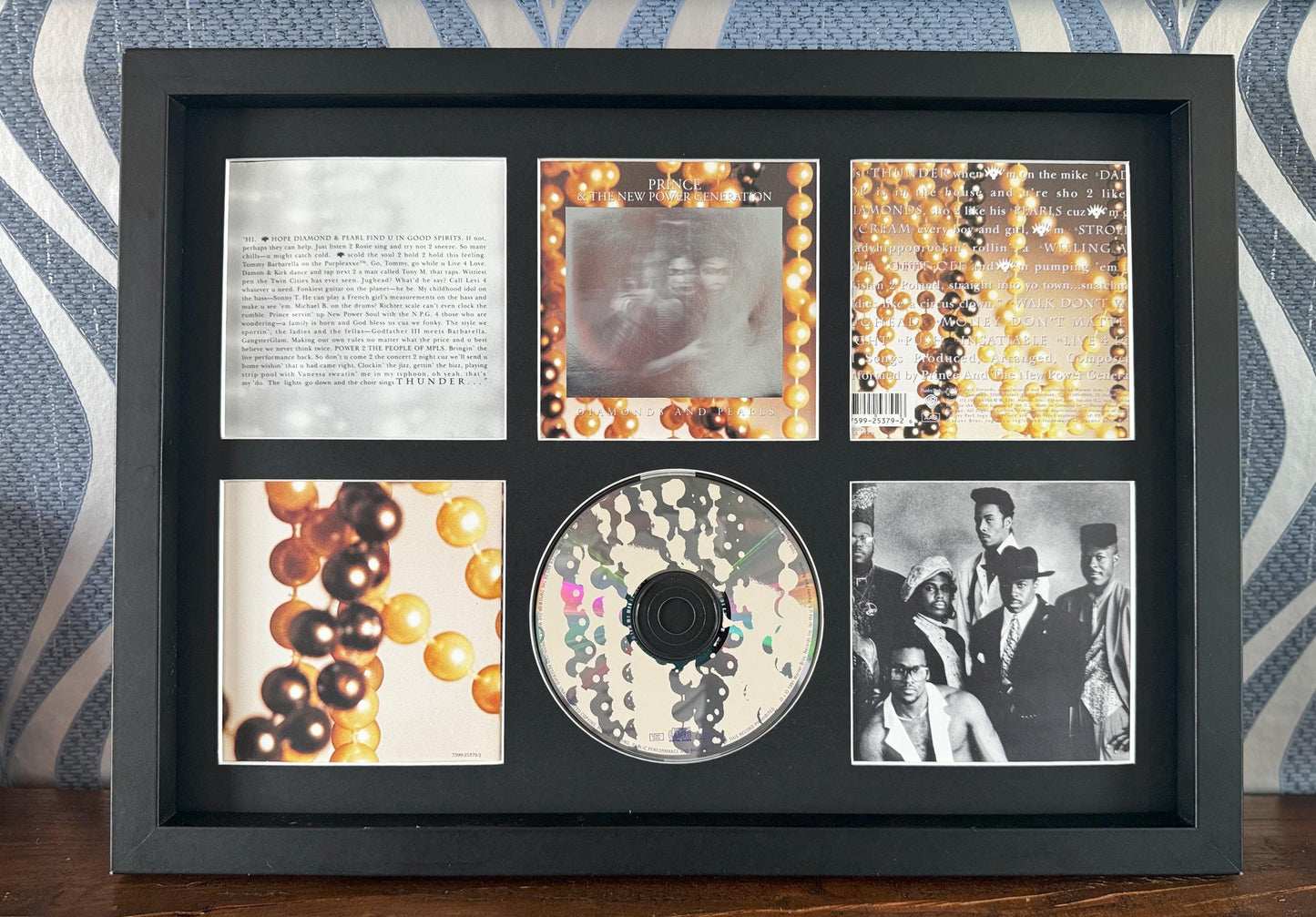 Prince | Diamonds & Pearls | Retro Mounted CD Wall Display | Frame Not Included |