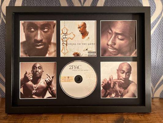 2Pac | Loyal To The Game | Retro Mounted CD Wall Display | Frame Not Included |