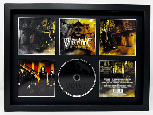 Bullet For My Valentine | Scream Aim Fire | Retro Mounted CD Wall Display | Frame Not Included |