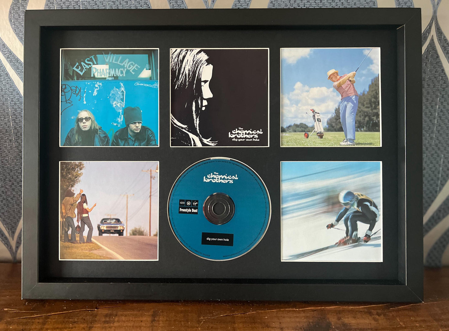 The Chemical Brothers | Dig Your Own Hole | Retro Mounted CD Wall Display | Frame Not Included |
