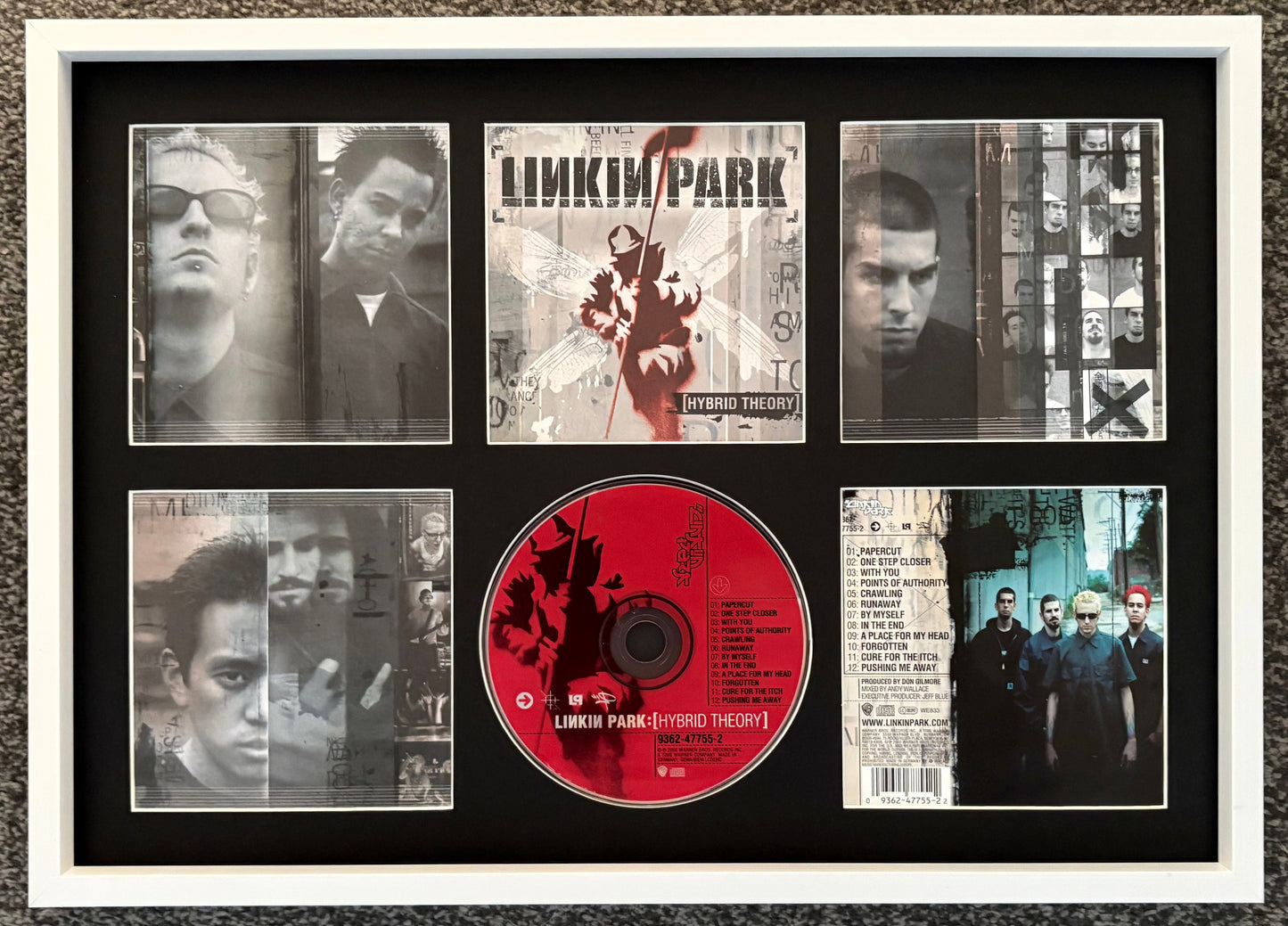 Linkin Park | Hybrid Theory | Retro Mounted CD Wall Display | Frame Not Included |