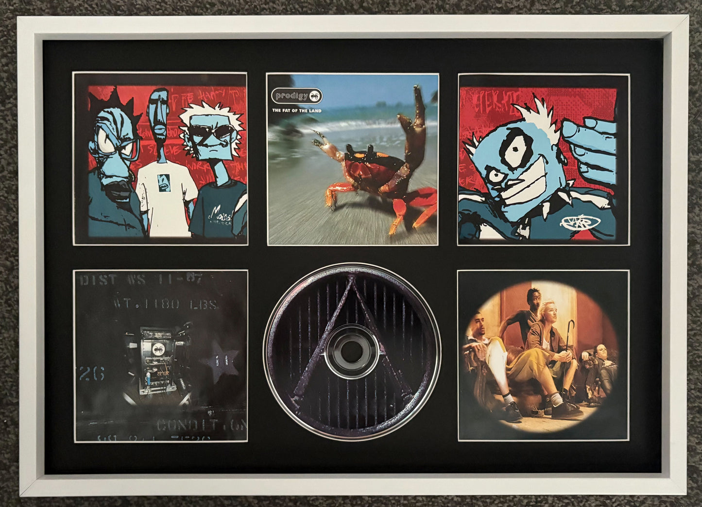 The Prodigy | The Fat Of The Land | Retro Mounted CD Wall Display | Frame Not Included |
