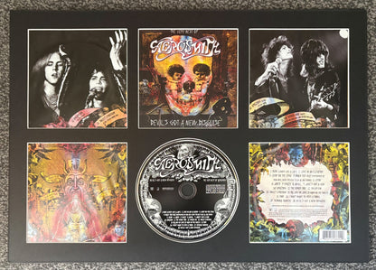 Aerosmith | Devil's Got A New Disguise | Retro Mounted CD Wall Display | Frame Not Included |