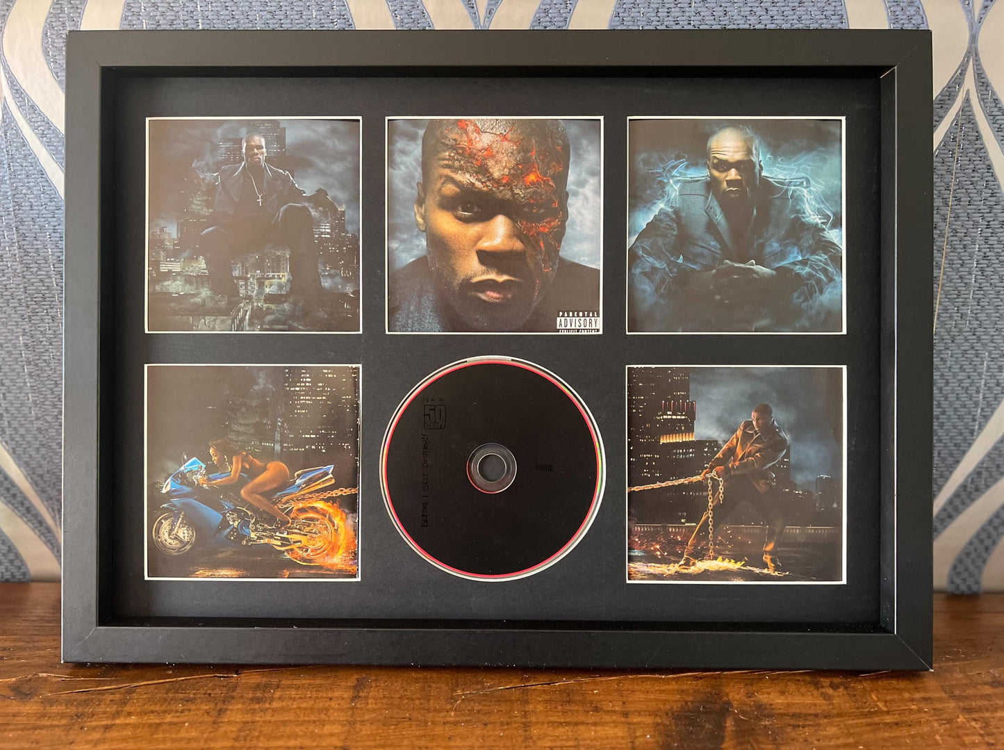 50 Cent | Before I Self Destruct | Retro Mounted CD Wall Display | Frame Not Included |