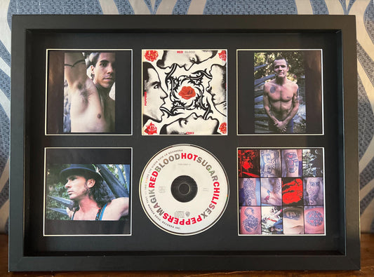 Red Hot Chili Peppers | Blood Sugar Sex Magik | Retro Mounted CD Wall Display | Frame Not Included |