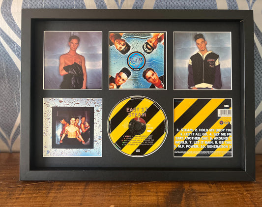 East 17 | Steam | Retro Mounted CD Wall Display | Frame Not Included |