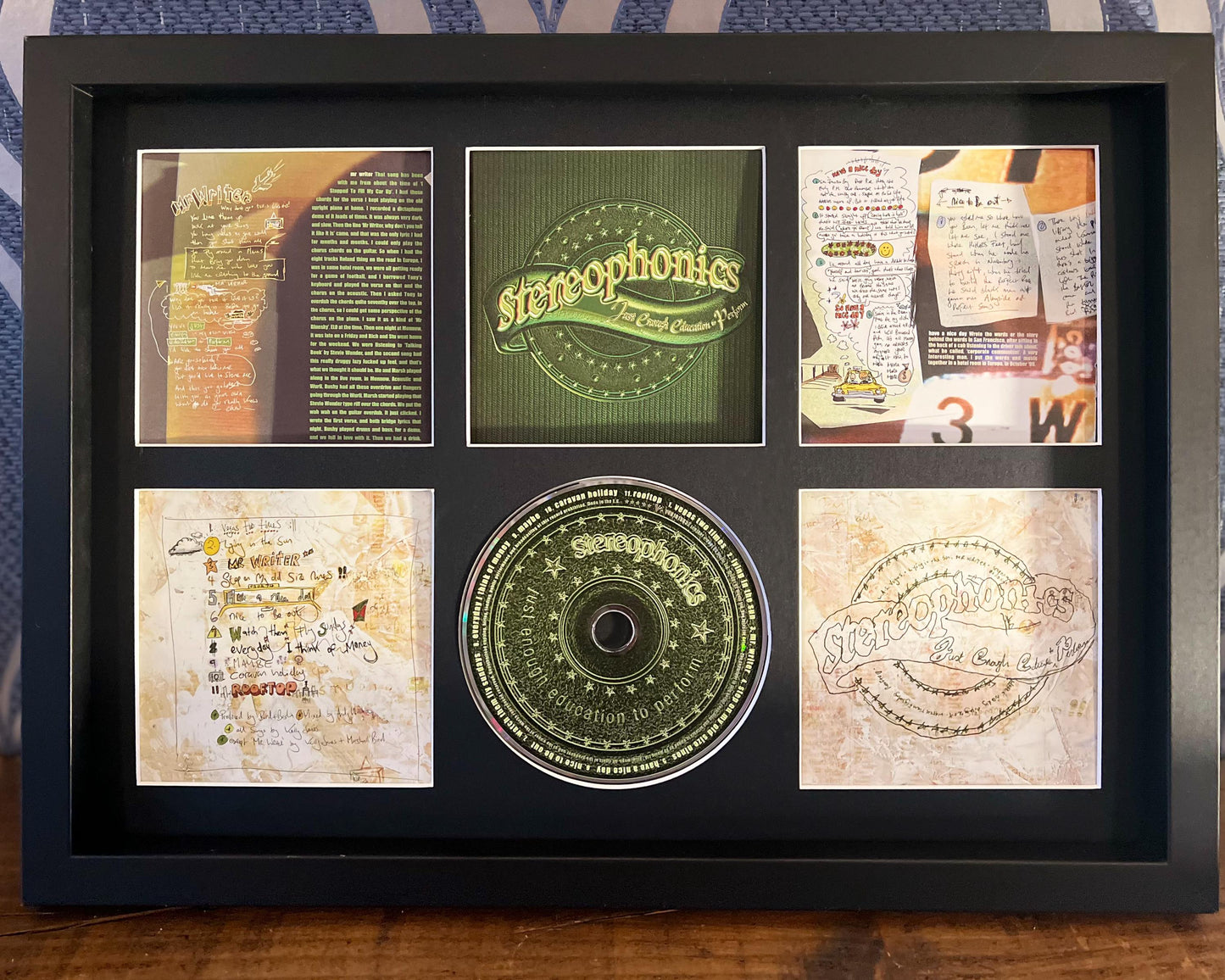 The Streophonics | Just Enough Education To Perform | Retro Mounted CD Wall Display | Frame Not Included |