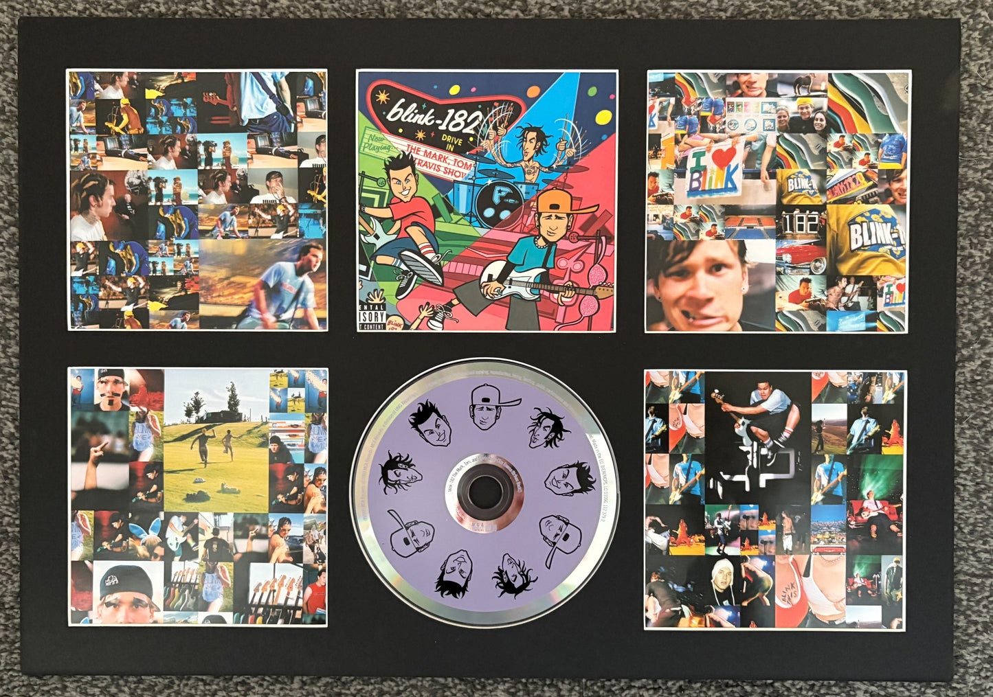 Blink 182 | The Mark, Tom, and Travis Show (The Enema Strikes Back!)  | Retro Mounted CD Wall Display | Frame Not Included |