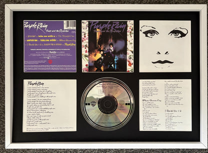 Prince | Purple Rain | Retro Mounted CD Wall Display | Frame Not Included |