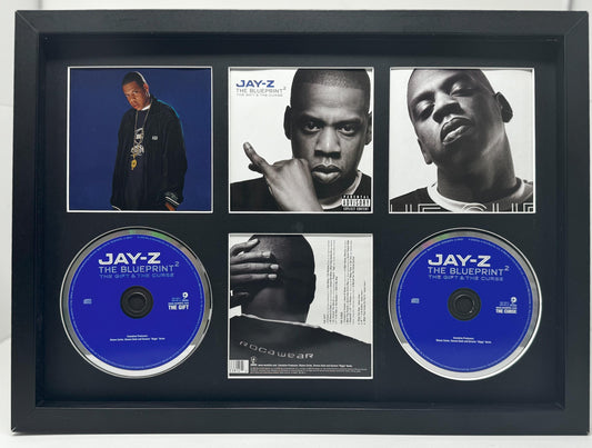 Jay Z | The Blueprint 2 The Gift & The Curse | Retro Double Mounted CD Wall Display | Frame Not Included |