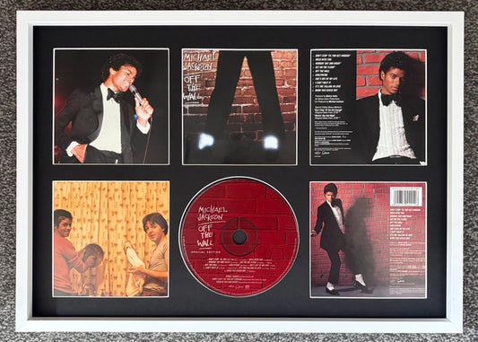 Michael Jackson | Off The Wall | Retro Mounted CD Wall Display | Frame Not Included |