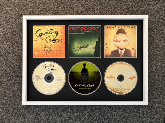Counting Crows | August & Everything After | Recovering The Satellites | This Desert Life | Triple CD Wall Display | Frame Not Included |