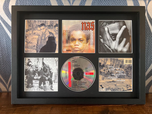 Nas | Illmatic | Retro Mounted CD Wall Display | Frame Not Included |