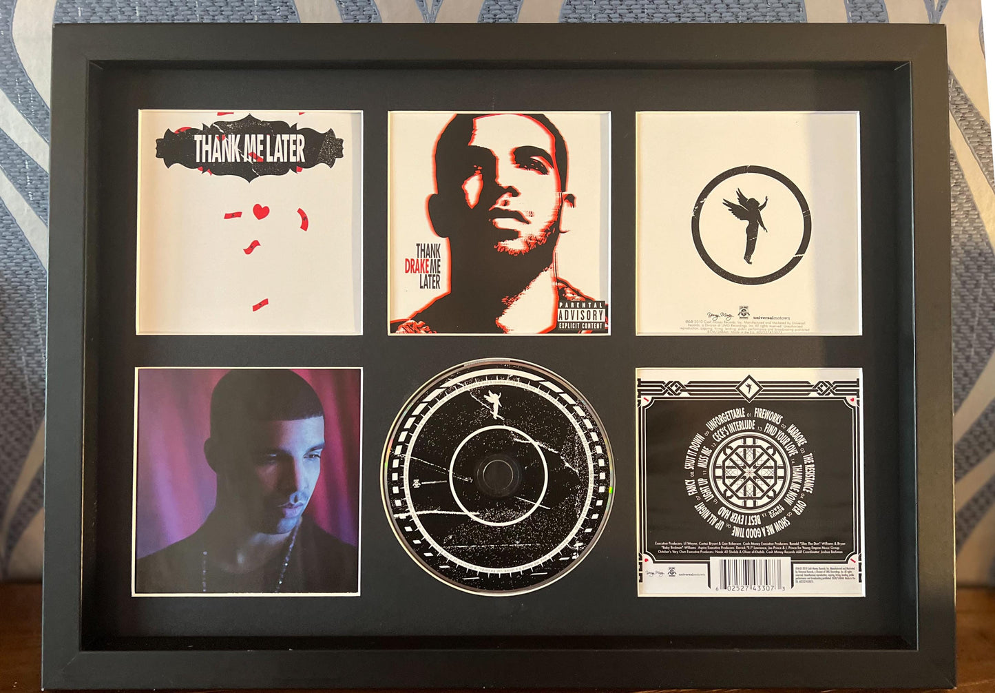 Drake | Thank Me Later | Retro Mounted CD Wall Display | Frame Not Included |