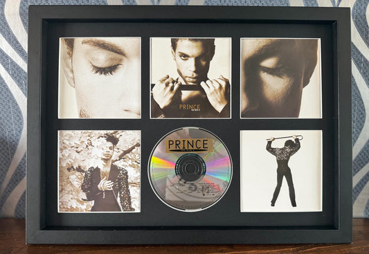 Prince  | The Hits 2 | Retro Mounted CD Wall Display | Frame Not Included |