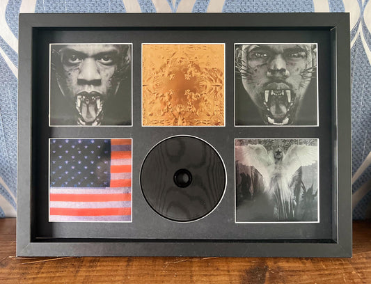 Jay Z & Kanye West | Watch The Throne | Retro Mounted CD Wall Display | Frame Not Included |