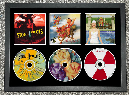 Stone Temple Pilots | Core | Purple | Tiny Music.....Songs From The Vatican Gift Shop | Retro Triple CD Wall Display | Frame Not Included |