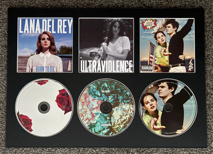 Lana Del Rey | Born To Die | Ultraviolence | NFR | Retro Triple CD Wall Display | Frame Not Included |