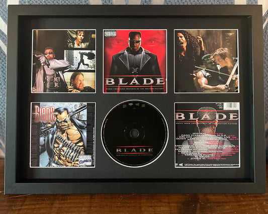 Blade | Original Soundtrack | Retro Mounted CD Wall Display | Frame Not Included |
