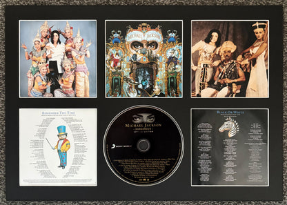 Michael Jackson | Dangerous | Retro Mounted CD Wall Display | Frame Not Included |