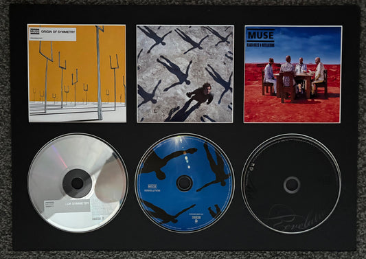 Muse | Origin Of Symmetry | Absolution | Black Holes & Revelations | Retro Triple CD Wall Display | Frame Not Included |