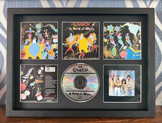 Queen | A Kind Of Magic | Retro Mounted CD Wall Display | Frame Not Included |