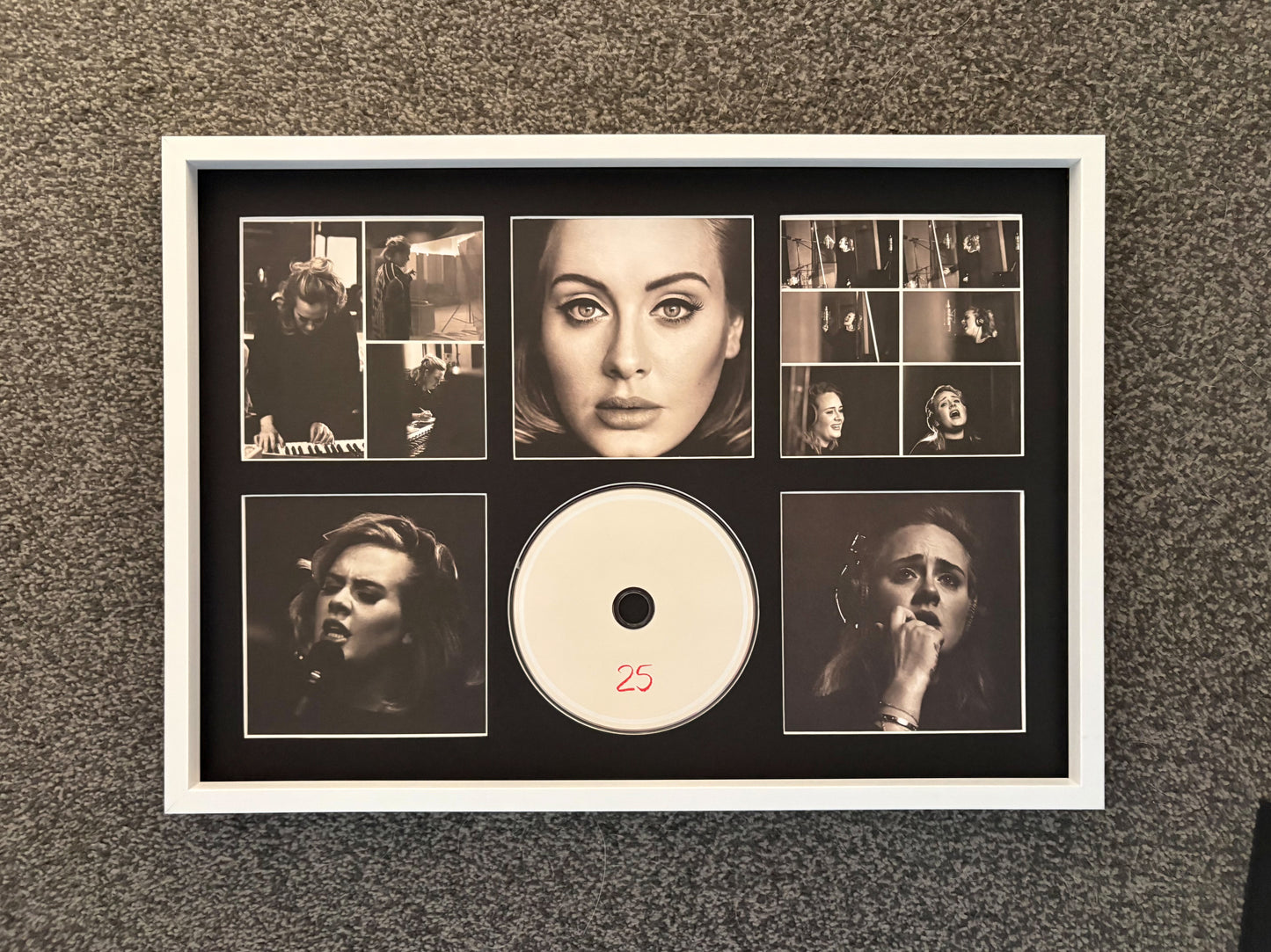 Adele | 25 | Retro Mounted CD Wall Display | Frame Not Included |
